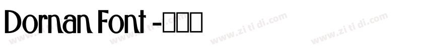 Dornan Font 字体转换